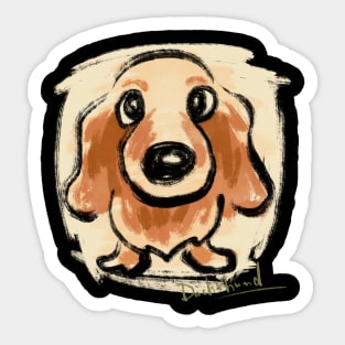 Dachshund Sketch Sticker